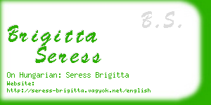 brigitta seress business card